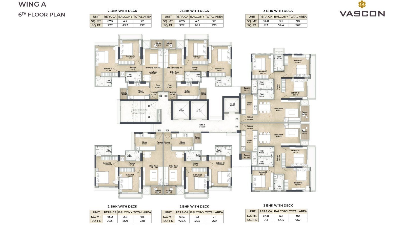 Vascon-Orchids-Typical-Floor-Plan-A-Wing