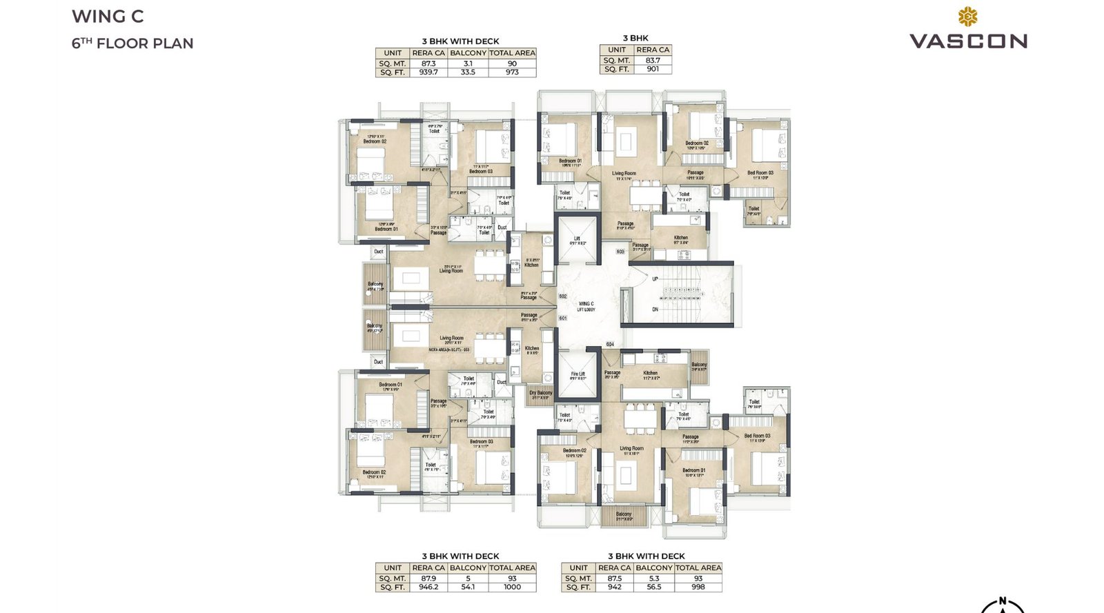 Vascon-Orchids-Typical-Floor-Plan-C-Wing